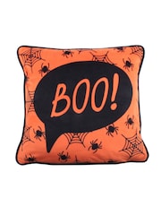 Appletree Orange Bedlam Orange Boo Luxe Velvet Filled Cushion - Image 2 of 5