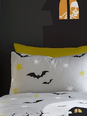 Bedlam Grey Haunted House Glow in the Dark Duvet Cover Set - Image 4 of 5