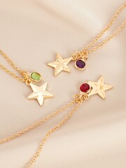 Gold Tone February Birthstone Necklace - Image 2 of 2