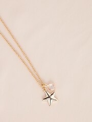 Gold Tone April Birthstone Necklace - Image 1 of 3