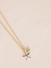 Gold Tone August Birthstone Necklace - Image 1 of 3