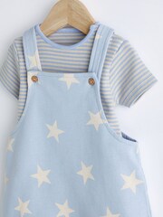 Blue Star Baby Jersey Dungarees and Bodysuit Set (0mths-2yrs) - Image 4 of 8