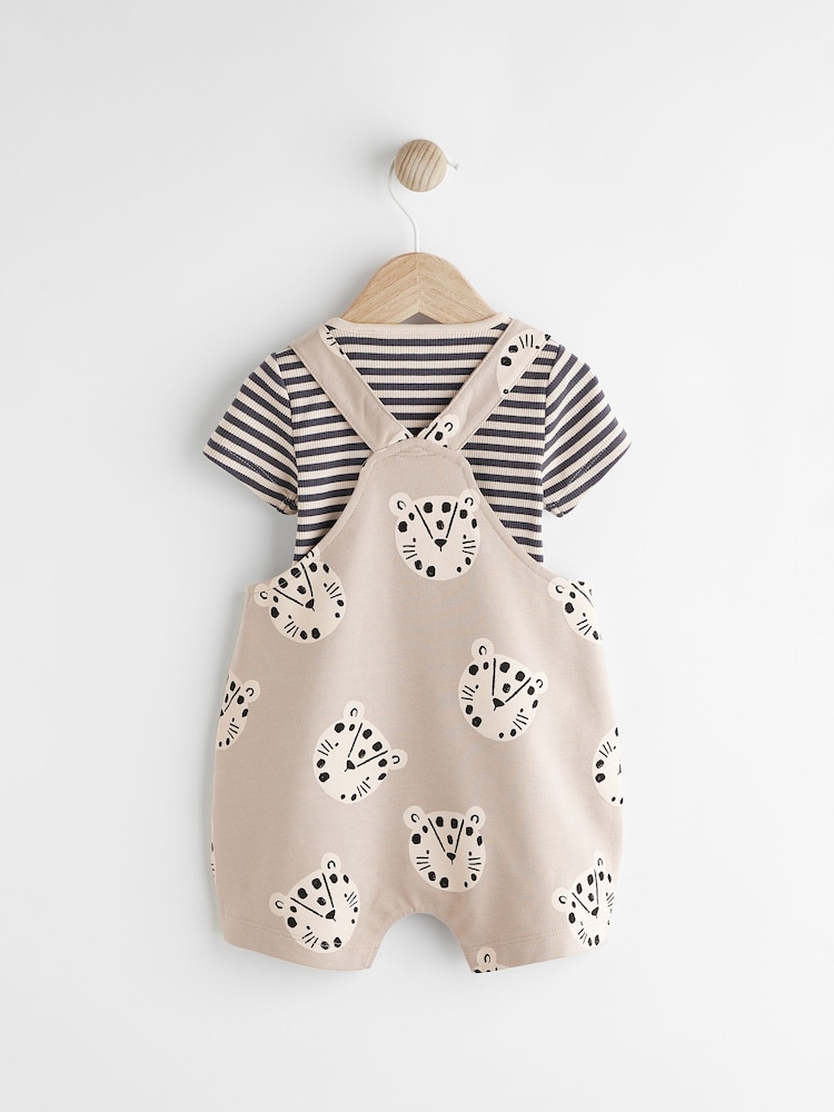 Black/White Character Baby Jersey Dungarees and Bodysuit Set (0mths-2yrs) - Image 2 of 8