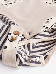 Black/White Character Baby Jersey Dungarees and Bodysuit Set (0mths-2yrs) - Image 7 of 8