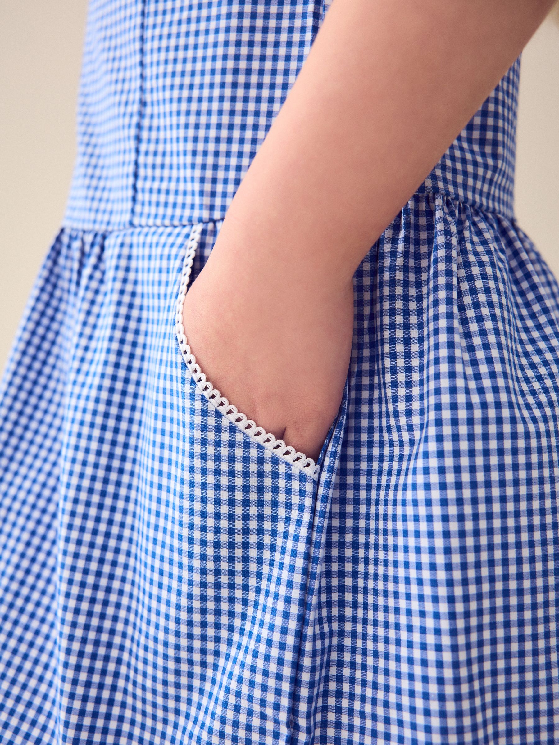 ワンピース RONRON STRING RIBBON DRESS GINGHAM BLUE RR24BOP3228BL M82268s.jpg