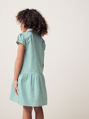 Grün - Schulkleid mit Reißverschluss vorne, Vichy-Karo und hohem Baumwollanteil (3–14 J.) - Bild 4 von 7