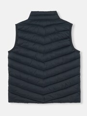 Joules Boys' Crofton Navy Blue Packable Padded Gilet - Image 2 of 6