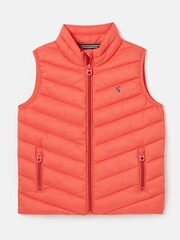 Joules Croft Pink Showerproof Padded Gilet - Image 1 of 6