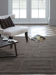 Asiatic Rugs Charcoal Maze Rug - Image 1 of 4