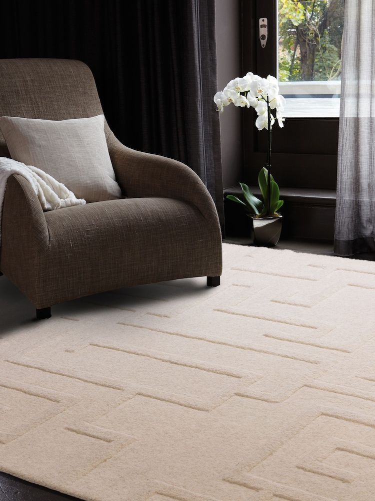 Asiatic Rugs Cream Maze Rug - Image 1 of 4