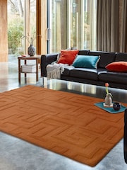 Asiatic Rugs Rust Maze Rug - Image 1 of 4