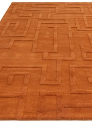Asiatic Rugs Rust Maze Rug - Image 3 of 4