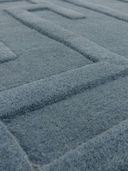 Asiatic Rugs Teal Blue Maze Rug - Image 4 of 4