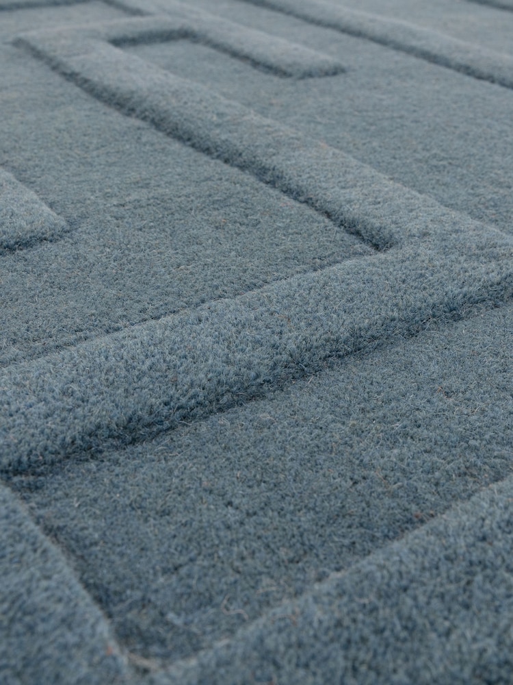 Asiatic Rugs Teal Blue Maze Rug - Image 4 of 4