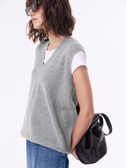 Baukjen Grey Katalina Recycled Wool Knitted Vest - Image 2 of 6