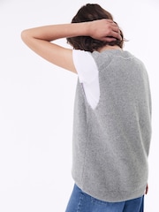 Baukjen Grey Katalina Recycled Wool Knitted Vest - Image 4 of 6