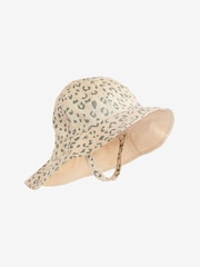 Animal Print Baby Wide Brim Bucket Hat (0mths-2yrs) - Image 1 of 3