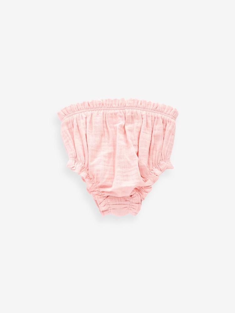 Pink 100% Cotton Baby Knickers 3 Pack (0mths-2yrs) - Image 2 of 5 Pink 100% Cotton Baby Knickers 3 Pack (0mths-2yrs) - Image 2 of 5