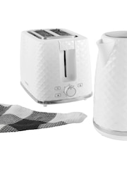 Salter White Glacier 2 Slice Toaster - Image 2 of 4
