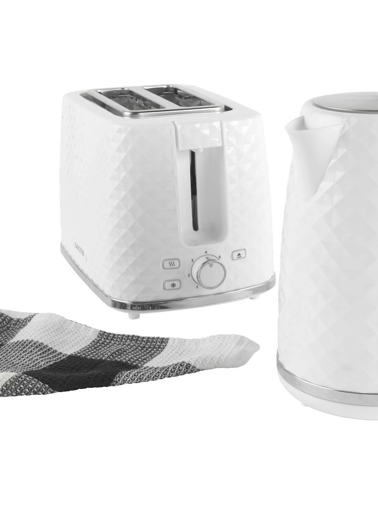 Salter White Glacier 2 Slice Toaster - Image 2 of 4