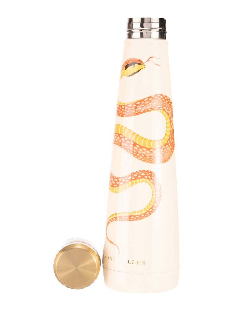 Yvonne Ellen Multi Stainless Steel Snake Effect Water Bottle - Image 3 of 3 Yvonne Ellen Multi Stainless Steel Snake Effect Water Bottle - Image 3 of 3