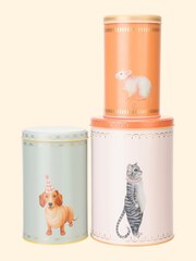 Yvonne Ellen Multi Set of 3 Storage Tins - Image 1 of 2