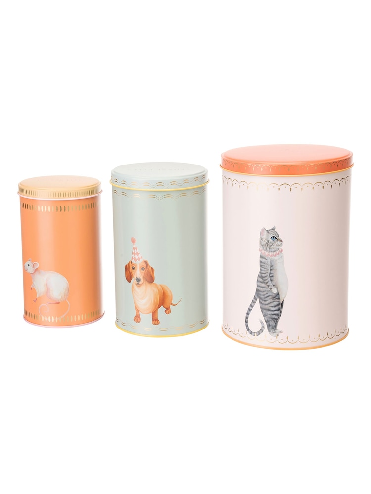 Yvonne Ellen Multi Set of 3 Storage Tins - Image 2 of 2