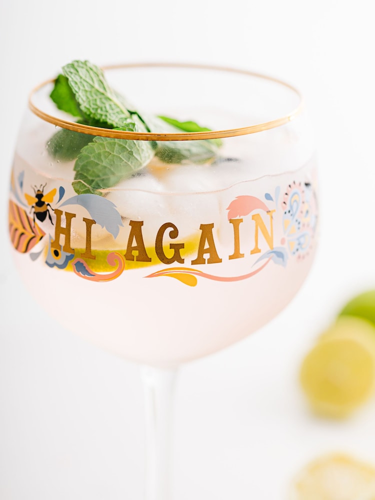Yvonne Ellen Set of 2 Clear Gin Glasses - Image 2 of 3