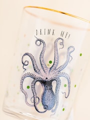 Yvonne Ellen Clear Octopus HI Ball Glasses Set of 2 - Image 3 of 3