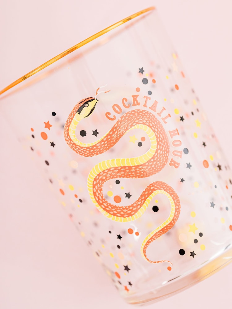 Yvonne Ellen Set of 2 Snakey Hi Ball Glasses - Image 3 of 3
