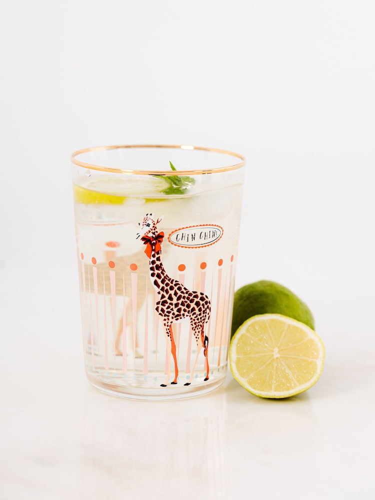 Yvonne Ellen Giraffe HI Ball Glasses Set of 2 - Image 2 of 3
