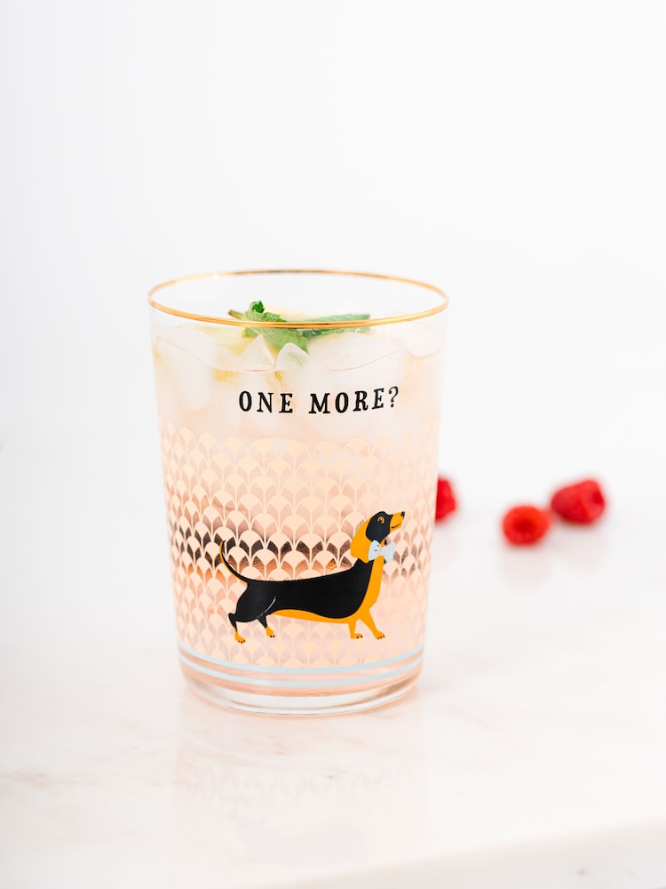 Yvonne Ellen Set of 2 Clear Doggie Hi Ball Glasses - Image 1 of 3