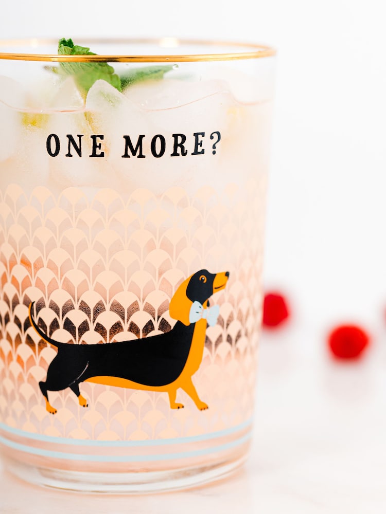 Yvonne Ellen Set of 2 Clear Doggie Hi Ball Glasses - Image 2 of 3