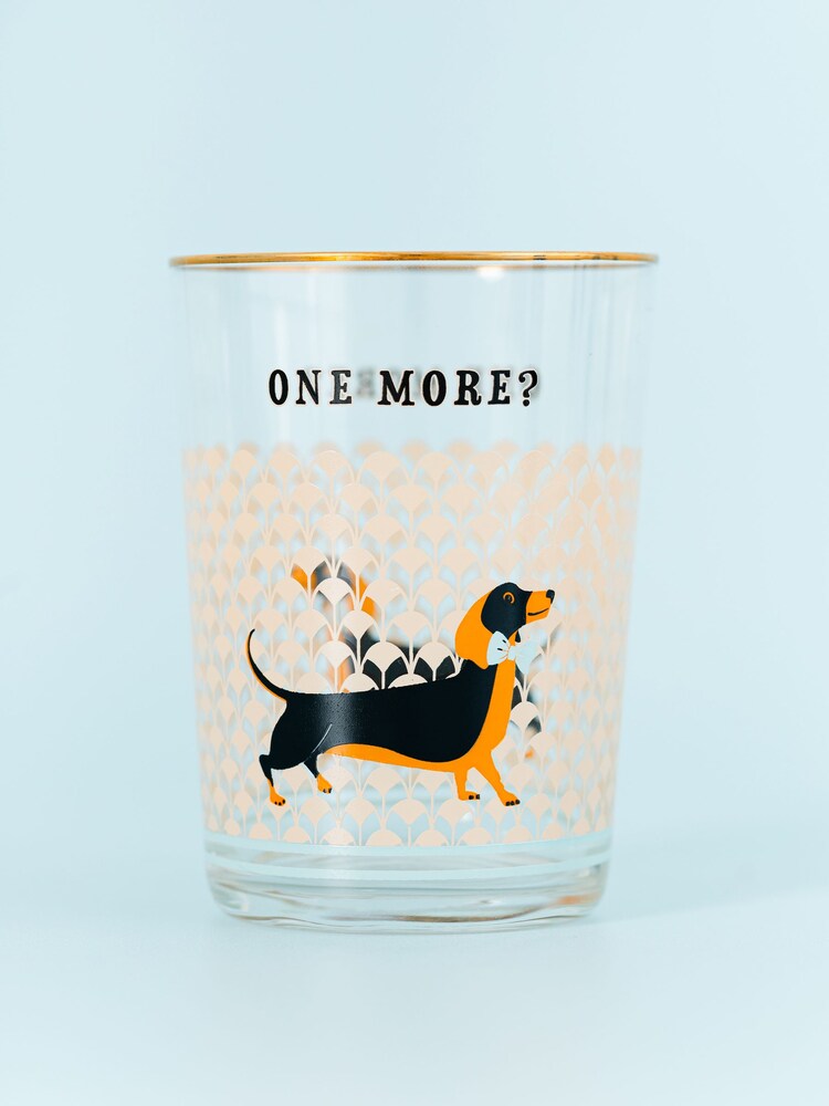Yvonne Ellen Set of 2 Clear Doggie Hi Ball Glasses - Image 3 of 3