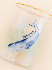 Yvonne Ellen Set of 2 Clear Whale Hi Ball Glasses 55CL - Image 2 of 2
