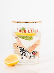 Yvonne Ellen Clear Tiger HI Ball Glasses Set of 2 - Image 1 of 3