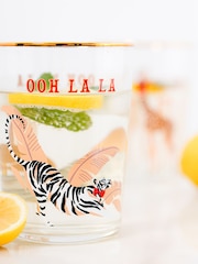 Yvonne Ellen Clear Tiger HI Ball Glasses Set of 2 - Image 2 of 3