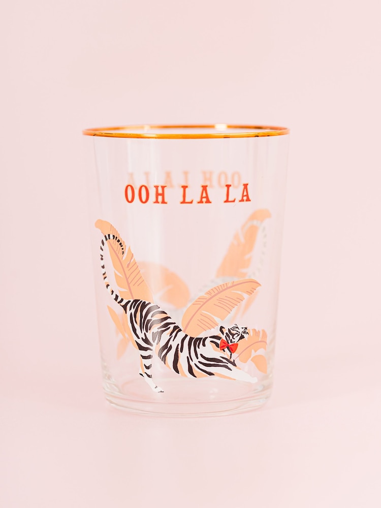 Yvonne Ellen Clear Tiger HI Ball Glasses Set of 2 - Image 3 of 3 Yvonne Ellen Clear Tiger HI Ball Glasses Set of 2 - Image 3 of 3
