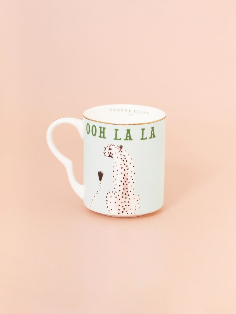 Yvonne Ellen Set of 2 Multi Cheetah Small Mugs - Image 1 of 2