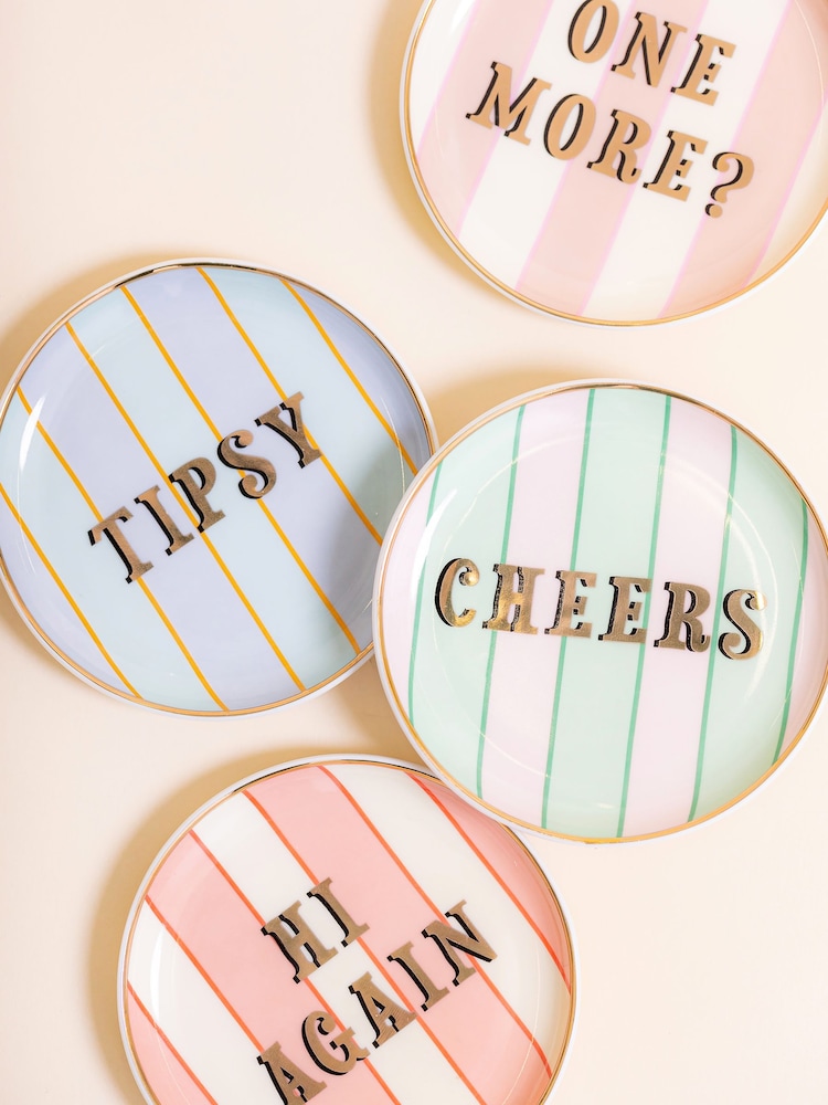 Yvonne Ellen Ceramic Friends COASTERS SET OF 4 - Image 1 of 2