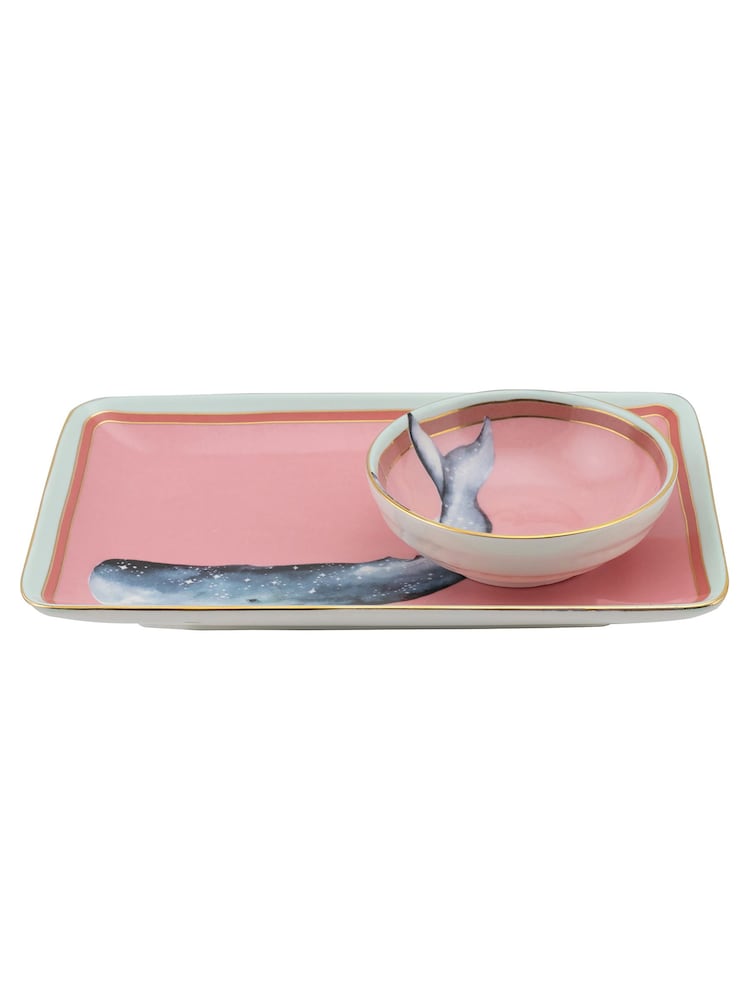 Yvonne Ellen Set of 2 Sushi Plates, Dip Bowls & Chopsticks - Image 4 of 4