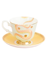 Yvonne Ellen Snakey Teacup & Saucer - Image 2 of 3
