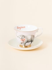 Yvonne Ellen Elephant Teacup And Saucer - Image 1 of 2