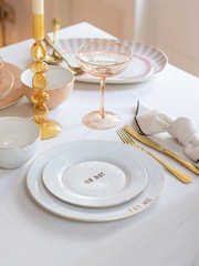 Yvonne Ellen Set of 4 Slogan Dinner Plates 26.5CM - Image 1 of 2