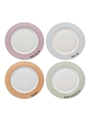 Yvonne Ellen Set of 4 Slogan Dinner Plates 26.5CM - Image 2 of 2