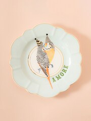 Yvonne Ellen Parrots Flower Plate 23Cm Amore - Image 1 of 2