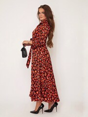Girl In Mind Orange Brielle Shirt Maxi Dress - Image 2 of 3