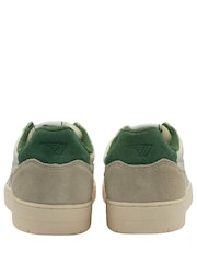 Gola Off White/Evergreen Mens  Eagle Leather Lace-Up Trainers - Image 3 of 3