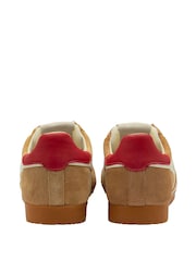Gola Brown Ladies Elan Suede Lace-Up Trainers - Image 3 of 4