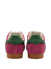 Gola Purple Ladies Elan Suede Lace-Up Trainers - Image 3 of 4